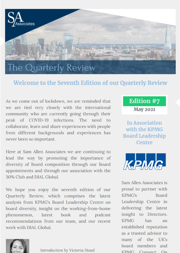 The Quarterly Review, May 2021